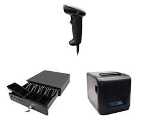 80mm Thermal Printer Cash Drawer and Barcode Scanner Set. image 2