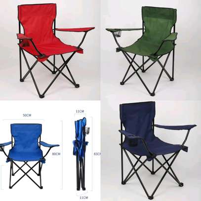 Adults camping chairs  available in navy blue, red, black, blue and  Army Green image 1