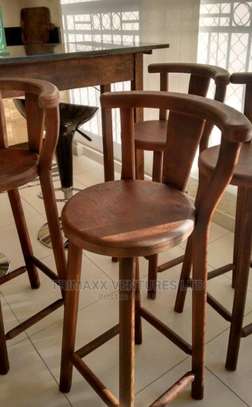 Wooden bar stools image 1
