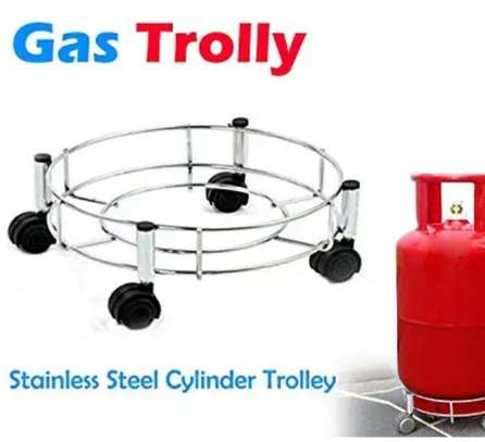 Gas cylinder moveable trolley image 3