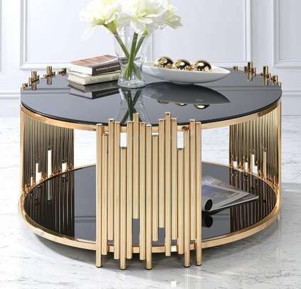 Round Stainless Steel  Table Coffee image 3