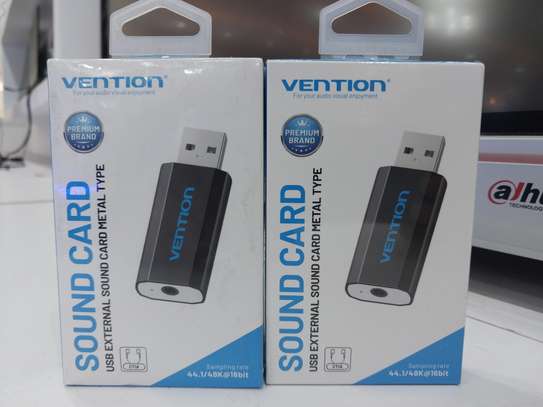 Vention USB Sound Card USB to 3.5mm Jack External USB Audio image 2