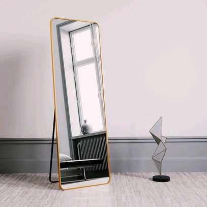 Unbreakable full length mirror with metallic frame image 4