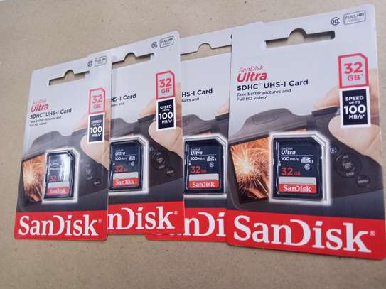 Sandisk Ultra 32GB Class 10 SDHC Memory Card Up To 100mbps image 1