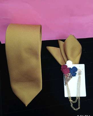 Gold, purple,Jungle green &red executive tie sets image 1
