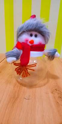 Christmas snowman jar image 1