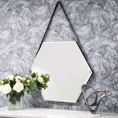 Hexagonal prism Decorative wall mirror* image 4