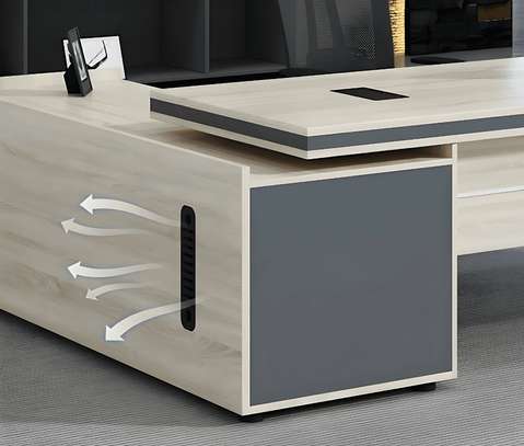 Office Desk: 2M Modern Elegance Office Desk image 4
