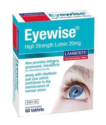 LAMBERTS EYEWISE HIGH STRENGTH 20NG 60TABS image 1