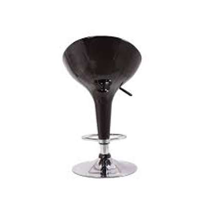 Black Plastic Adjustable Counter Barstool image 8