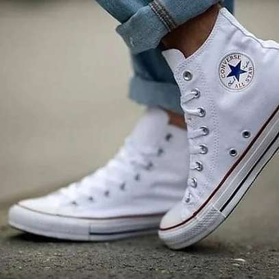 Unisex All Star White Converse High Cut Sneakers image 2