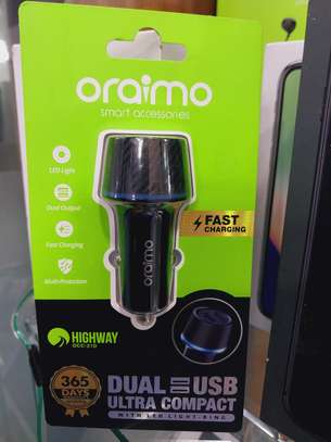 Oraimo Highway Dual USB Fast Charging Car Charger image 2