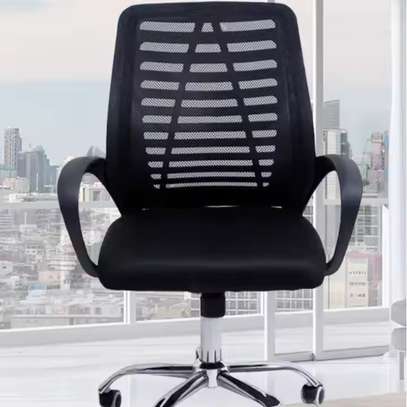 Executive Swivel Office Chair with Headrest image 1
