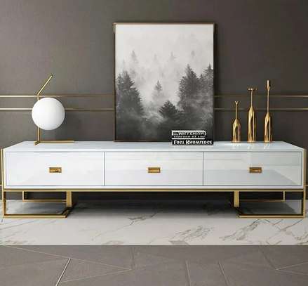 Modern Living Room TV Stand - with Drawers image 4
