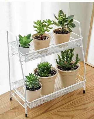 2 layer white organizer rack image 1