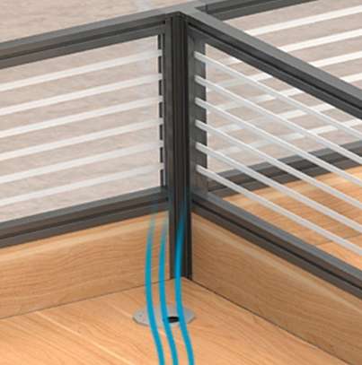 4-Way Open View Secured Modular Workstation image 7