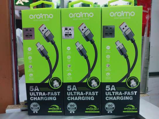 Oraimo SpeedLine 2 5V 5A USB-A To TYPE-C Fast Charging cable image 2