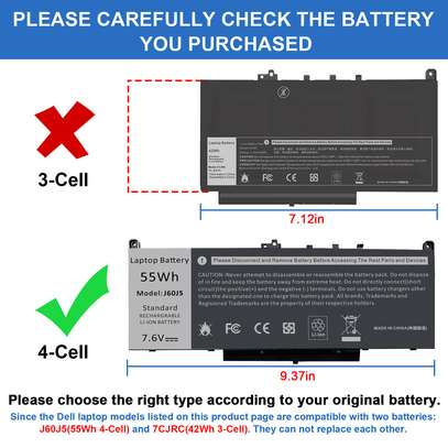 Battery for Dell Latitude E7470 E7270 7470 7270  Battery image 4