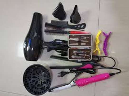 Deliya Hair Dryer With Accessories 12pcs image 1