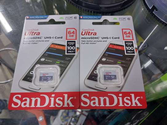 SanDisk Ultra 64 GB microSDXC Memory Card Up to 100 MB/s, image 1