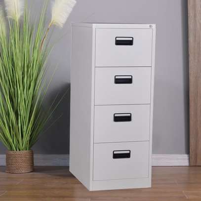 Modern 4-Drawer Steel Filing Cabinet image 2