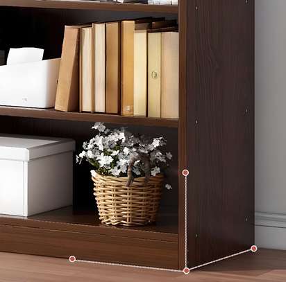Durable 5-Tier Modern Wooden Home Office Bookshelf image 6