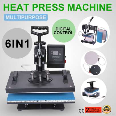 Sublimation Dual LED Display 8 in 1Heat Press Machine. image 1