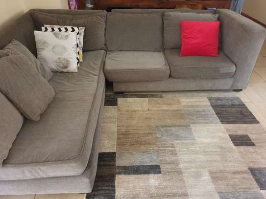 L-Shaped Grey Sofa image 3