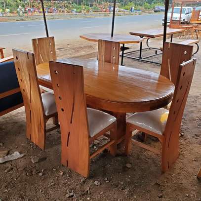 Pure Mahogany Wood Dining Sets - 6 Seater image 7