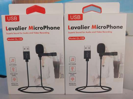 3.5mm Mini Microphone Condenser USB Lavalier Clip image 2