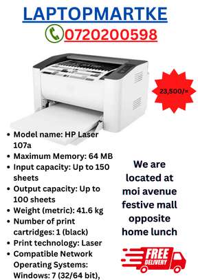 HP Laser 107a Mono A4 Laser Printer image 1