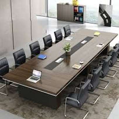 3 M Rectangular Boardroom Table image 8