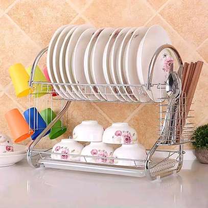 2 tier stainless Steel dishrack image 1