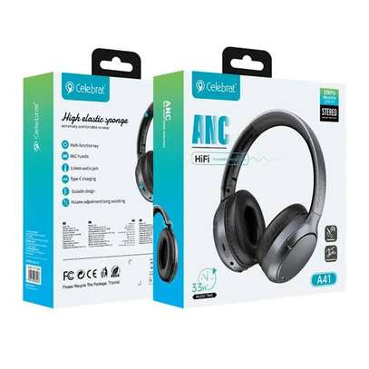 Celebrat A41 ANC Wireless Bluetooth Headphones HiFi Stereo image 1