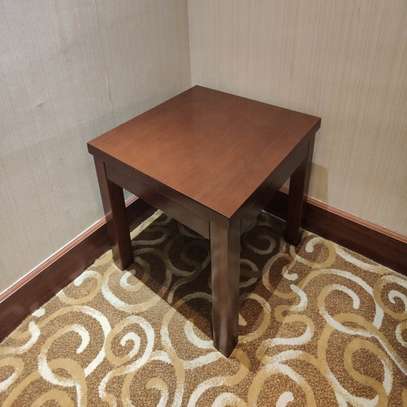 Coffee Table; Square Mahogany Living Room Cofee Table image 2