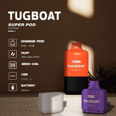 TUGBOAT SUPER 12000 Puffs Disposable Vape - Tobacco image 3