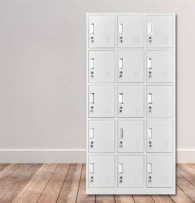 15-Door Personal Locker Cabinet –Durable Metal Storage image 3