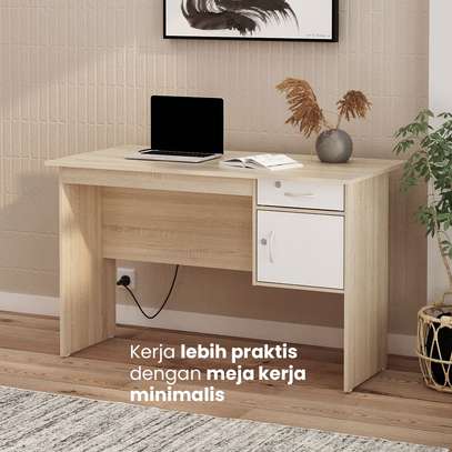 Office Desk: 1.4m Executive Desk With Drawer Storage image 2