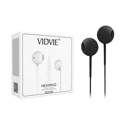 Vidvie HS604 Earphones With Remote and Mic - BLACK image 2