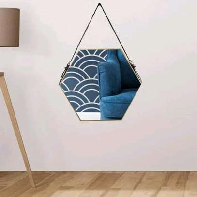 Hexagonal prism Decorative wall mirror* image 1