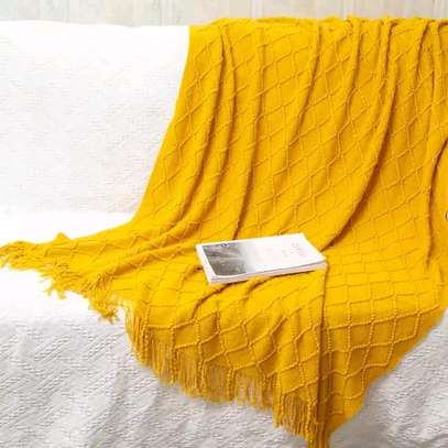 Soft Knitted Throw Blankets with Tassel image 6