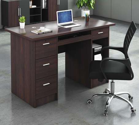Office Desk :  Modern Computer Desk with Drawer image 6