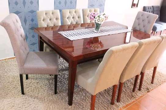 8 seater wooden dining table image 3