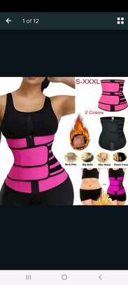 ???????
S TO 4XL

*SAUNA  EFFECT TUMMY  TRIMMER*
▶️Flatten your stomach 
▶️maximize calorie Bum 
▶️Accelerated weight loss
▶️ Waist strainer 
▶️Sweat bodyshaper corset
▶️Fitness protection 
▶️keep waist slim

Price : image 1