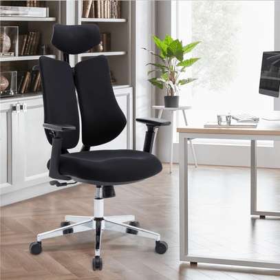 Office Chair: Dual Back Orthopedic Office Chair image 1