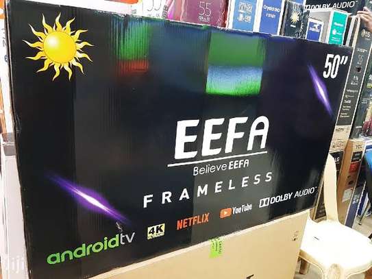 50" EEFA frameless UHD 4k android tv image 1