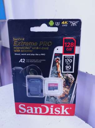 SanDisk Extreme Pro SDXC UHS-I U3 A2 V30 128GB + Adapter image 2