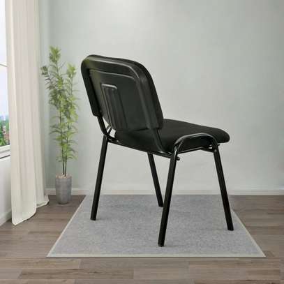 Office chair: stackable black Tosca visitor seat image 4