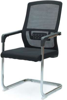 Office seats: medium back mesh conference room seat image 2