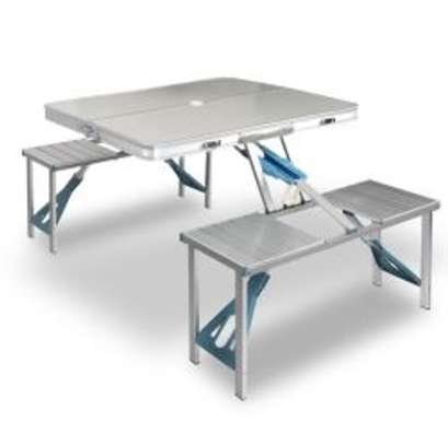 4 Seater Aluminium Folding Table image 3